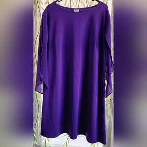 Rumia Vibrant Purple Long Sleeve Dress